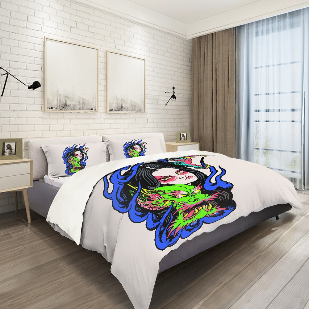 Dragon Lady polyester quilt cover