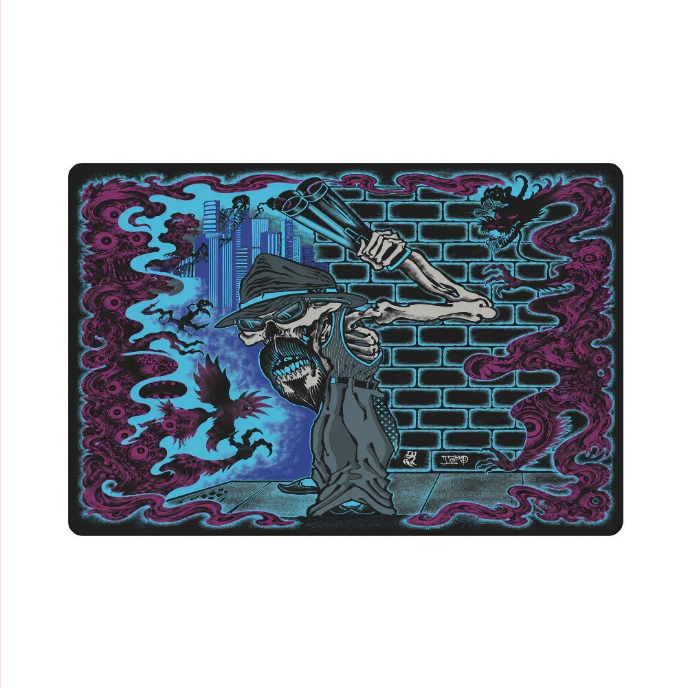 Thin rectangular floor mat