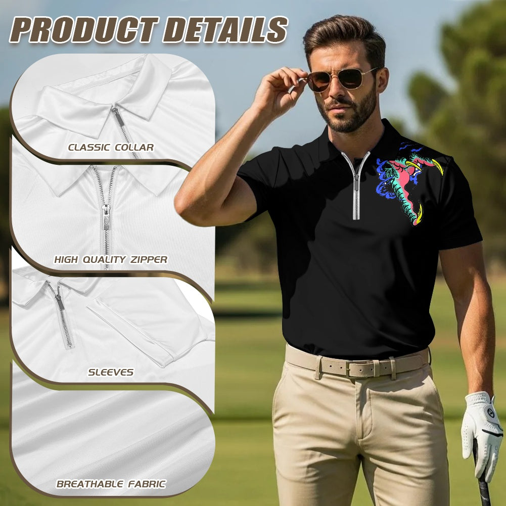 Dragon Lady Zipper Polo Shirt