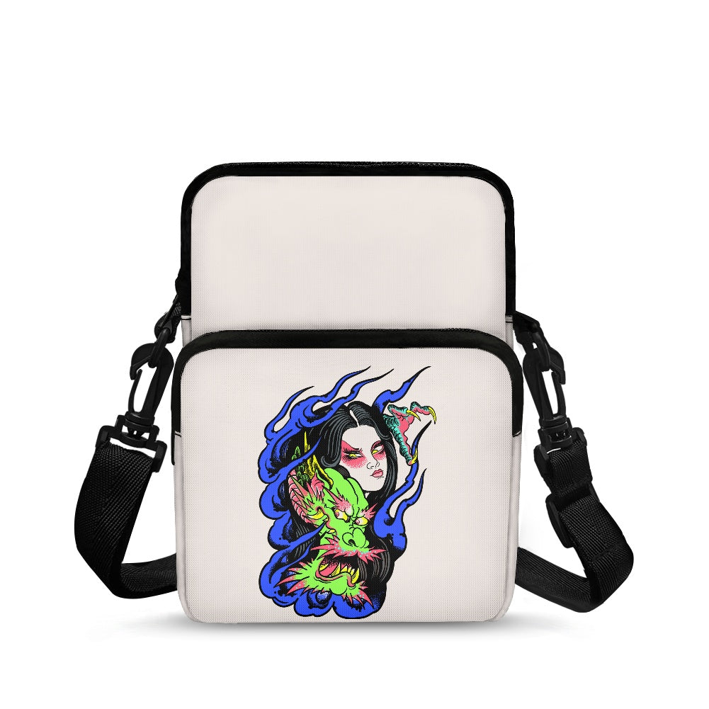 Dragon Lady Double layer crossbody bag