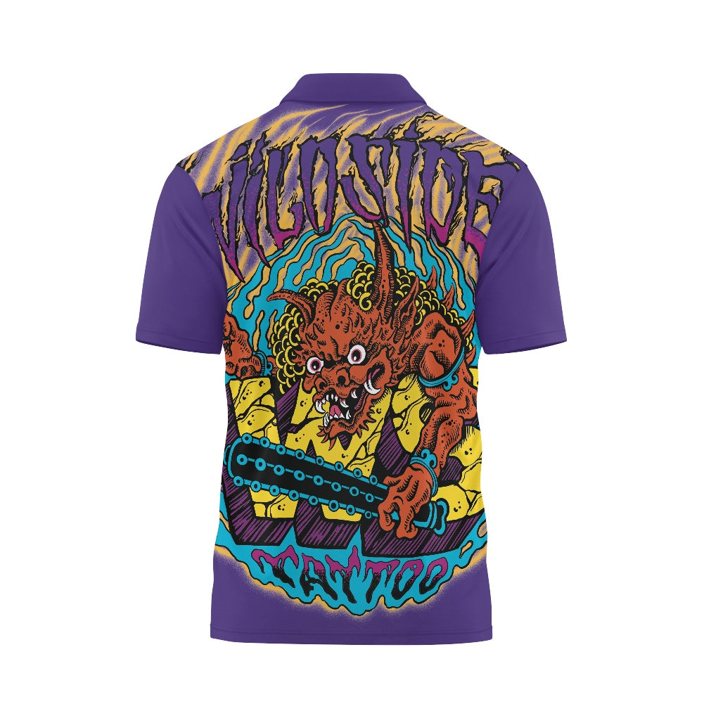 ONI Short Sleeve Zip-Up Polo Shirt