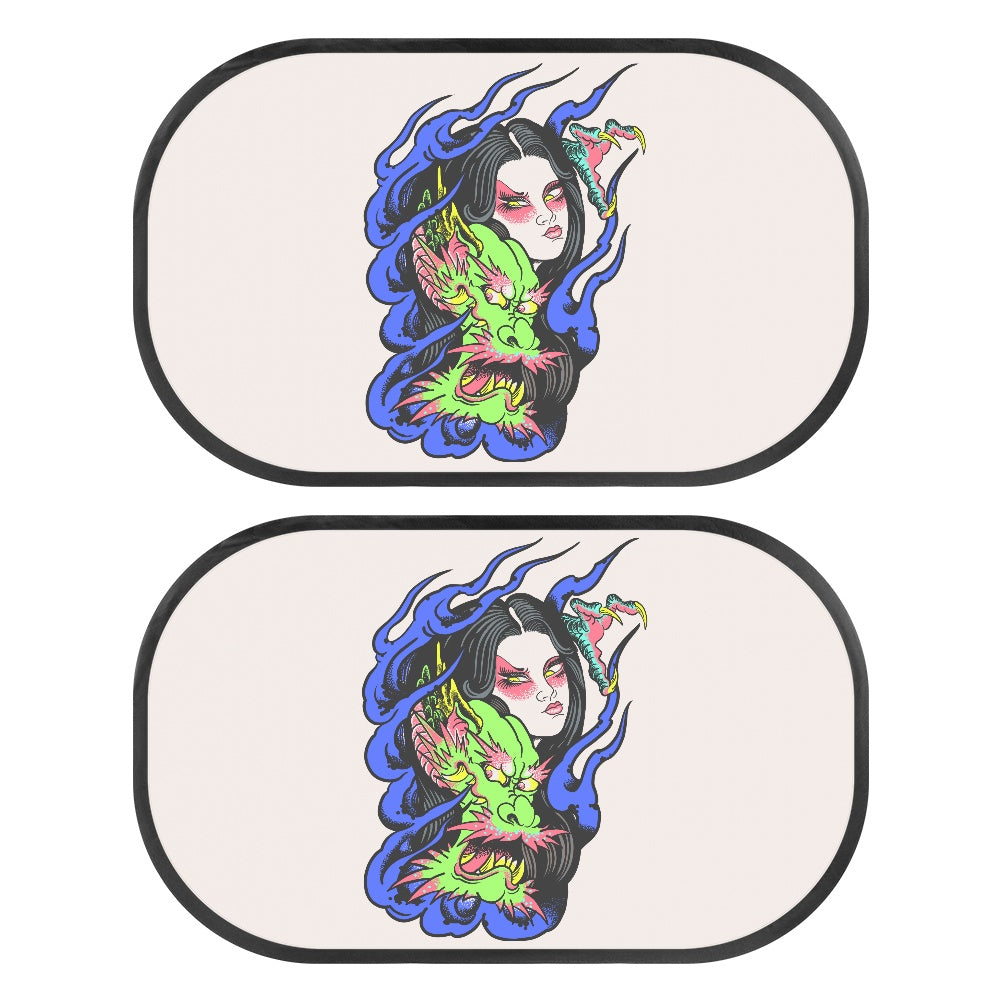 Dragon Lady 2-piece rear window visor