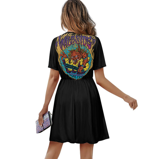 ONI Ladies V-neck short-sleeved dress
