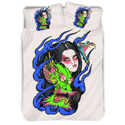 Dragon Lady polyester quilt cover