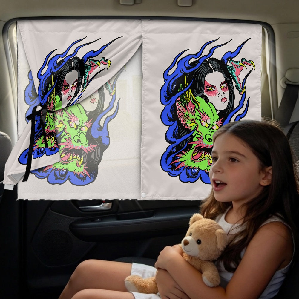 Parasoles de ventana lateral para coche Dragon Lady
