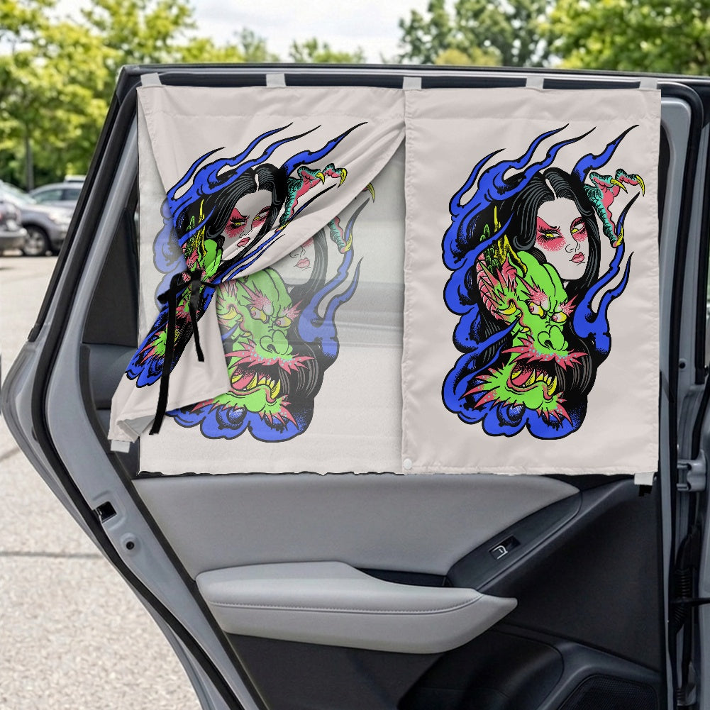 Parasoles de ventana lateral para coche Dragon Lady